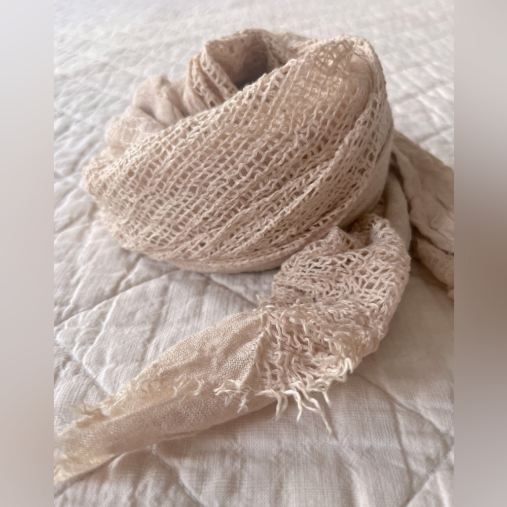 Ivory Knit Scarf